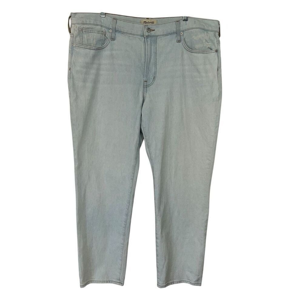 NWT Madewell Perfect Vintage Jeans size 33 Light Wash Mid-Rise Mom Straight